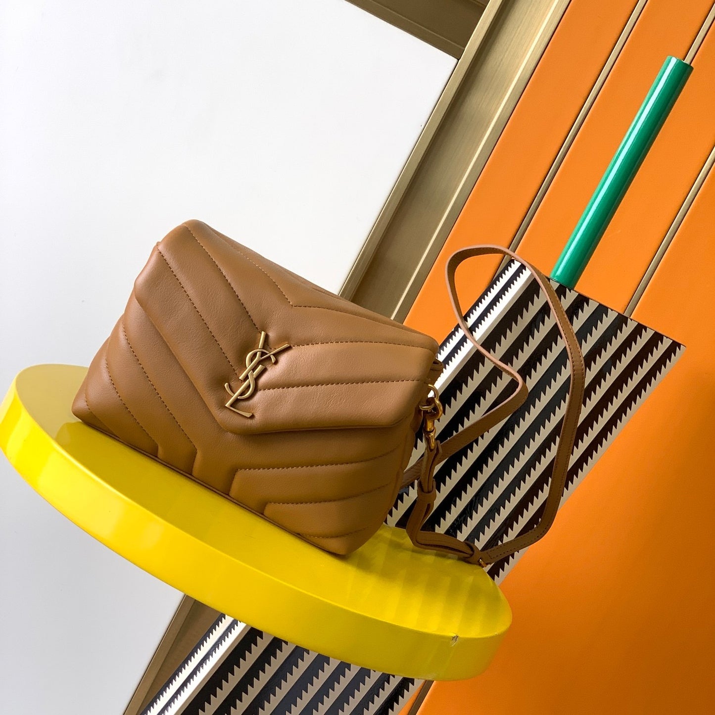 [Original leather] #𝑳𝒐𝒖𝑳𝒐𝒖#LouLou mini crossbody bag original leather version is here!