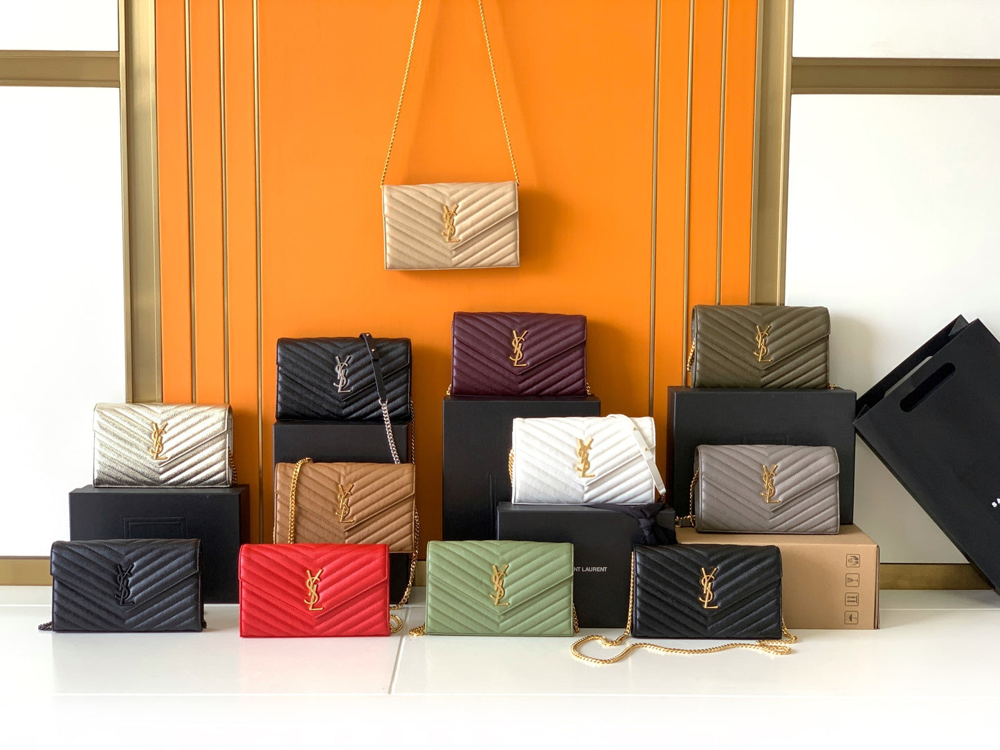 【Original leather】#𝑴𝒐𝒏𝒐𝒈𝒓𝒂𝒎 𝑾𝒐𝒄# MONOGRAM Caviar Texture Original Leather Version Envelope Bag.360452 /377828