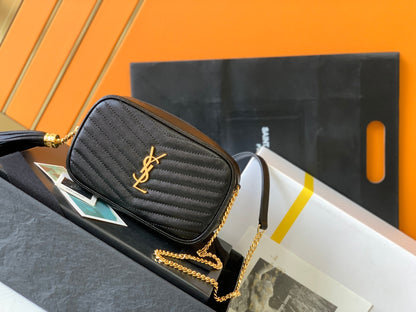 [Original Leather] 🔥Lou Mini Jacquard Grain Leather Bag Genuine Quality! Model: 585040.