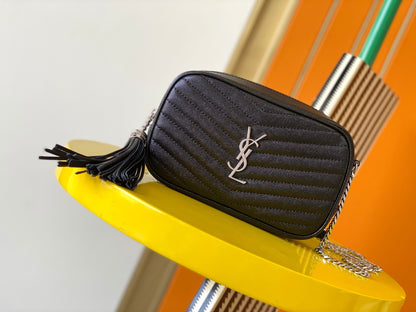 [Original Leather] 🔥Lou Mini Jacquard Grain Leather Bag Genuine Quality! Model: 585040.