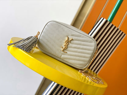 [Original Leather] 🔥Lou Mini Jacquard Grain Leather Bag Genuine Quality! Model: 585040.