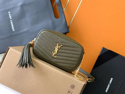 [Original Leather] 🔥Lou Mini Jacquard Grain Leather Bag Genuine Quality! Model: 585040.