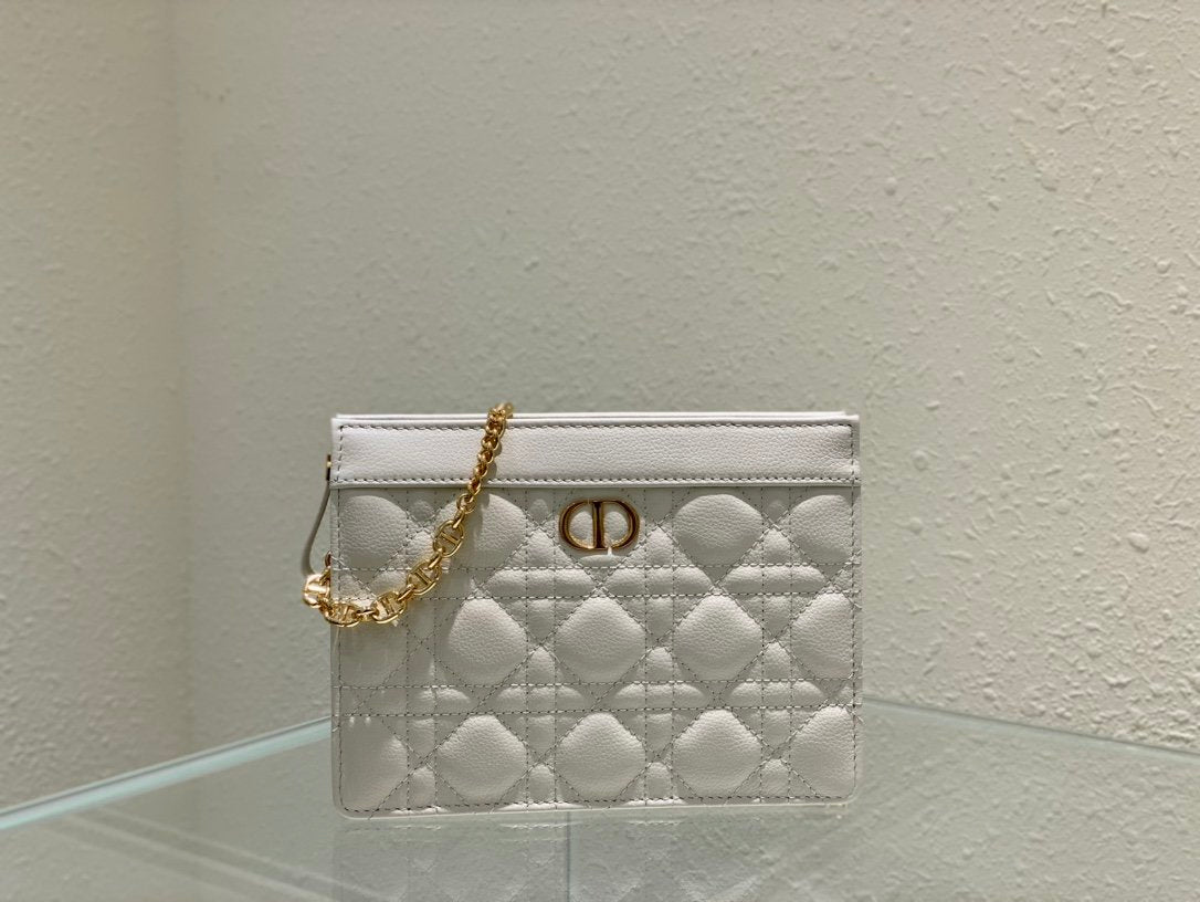 New, slim DⅠOR CARO woc zipper clutch bag