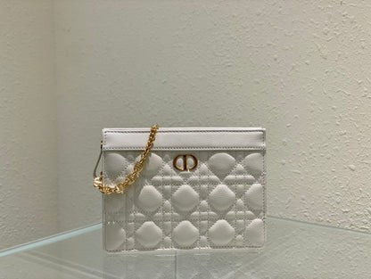 New, slim DⅠOR CARO woc zipper clutch bag