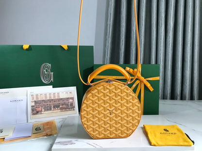 118085🆕Goyard Alto round box bag is also a hat box bag🎩