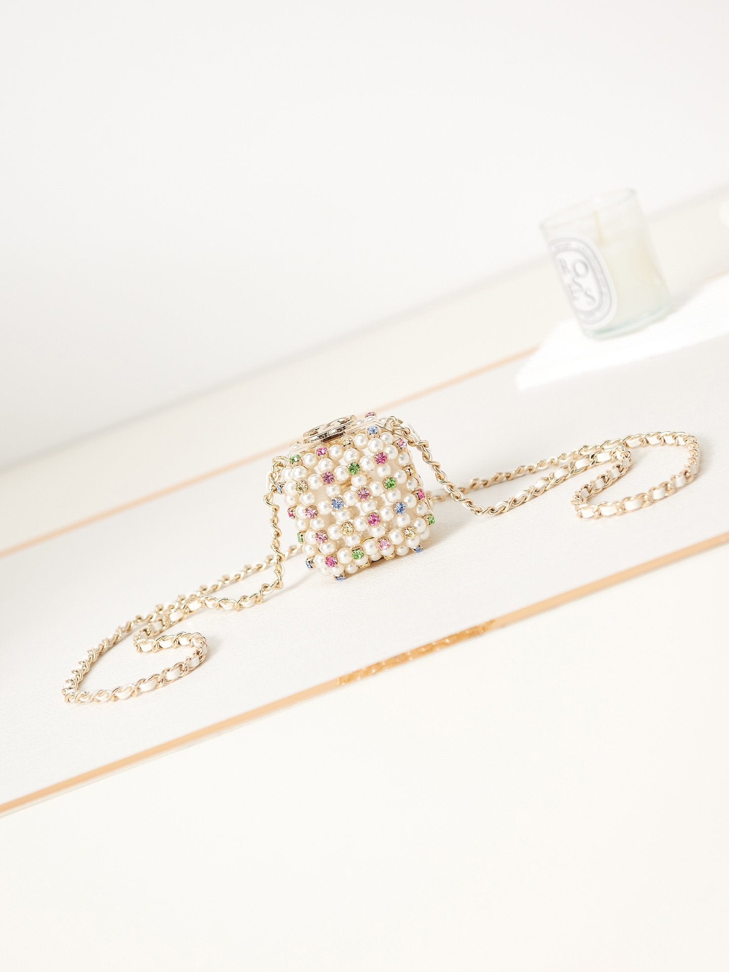 𝐂𝐡𝐚𝐧𝐞𝐥 𝐒𝐒2023 Spring and Summer Heavy Industry Dinner Bag Series full package Style number AS3769 Size 8-7-7