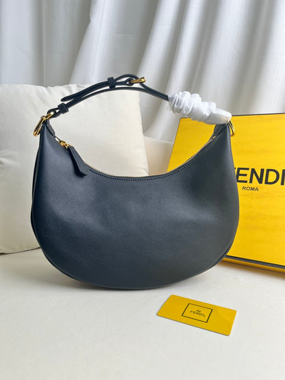 FEND1praphy underarm bag featuring a crescent shape