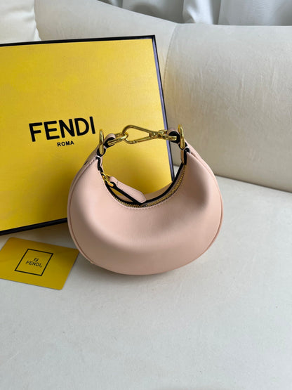 FEND1praphy underarm bag featuring a crescent shape