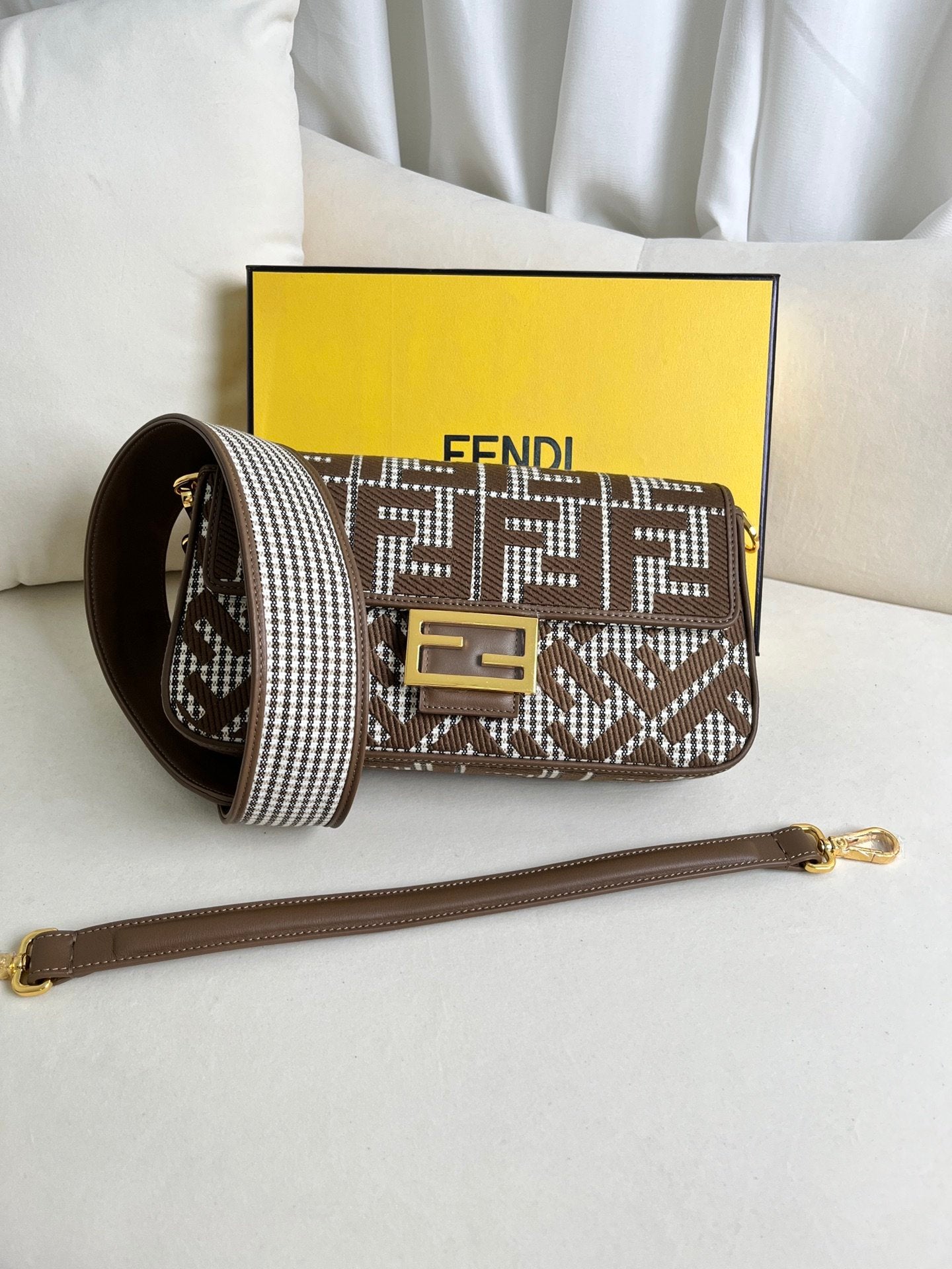 M latest Baguette FF logo Embroidery series #it’s not a bag, it’s Baguette! #