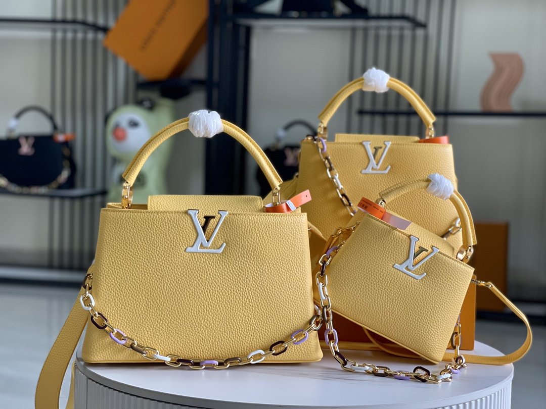 【Premium boutique original leather 💋M21798 chick yellow gold buckle】