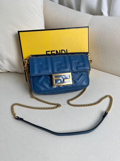 Baguette handbag black leather bag