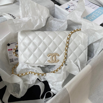 ⚜️Chanel 23A hot style 🖤Underarm baguette bag AP3363