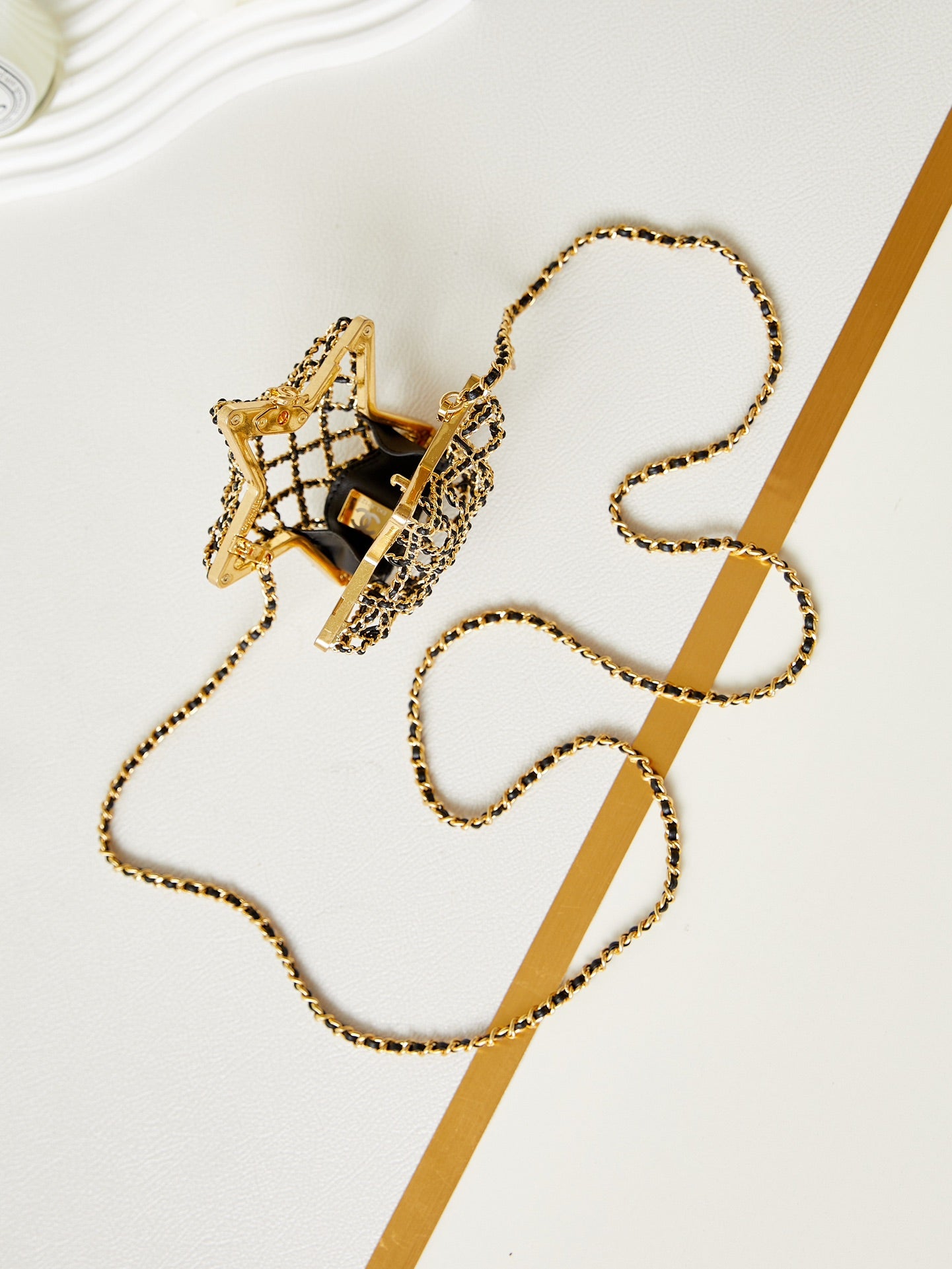 Star Rigid Evening Bag in Shiny Metal!