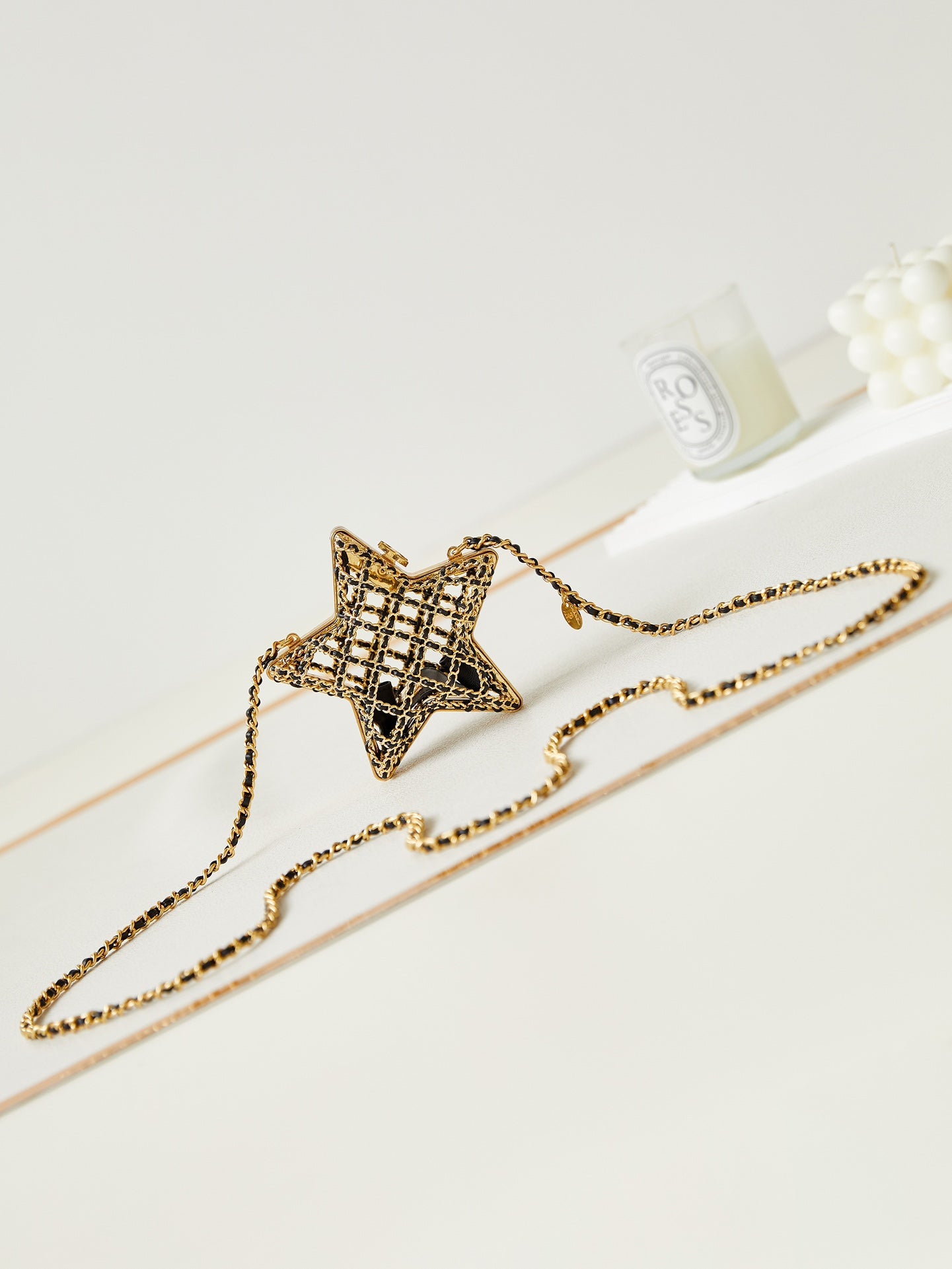 Star Rigid Evening Bag in Shiny Metal!