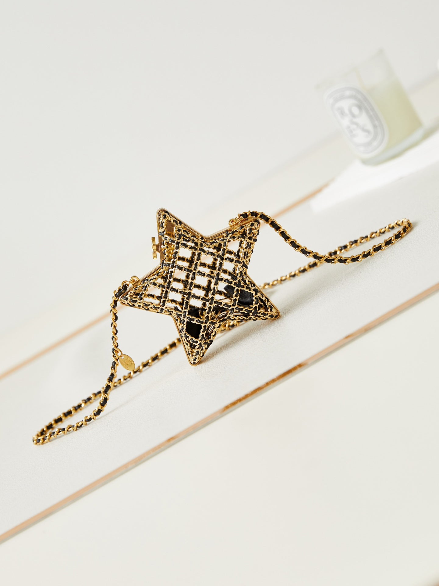 Star Rigid Evening Bag in Shiny Metal!