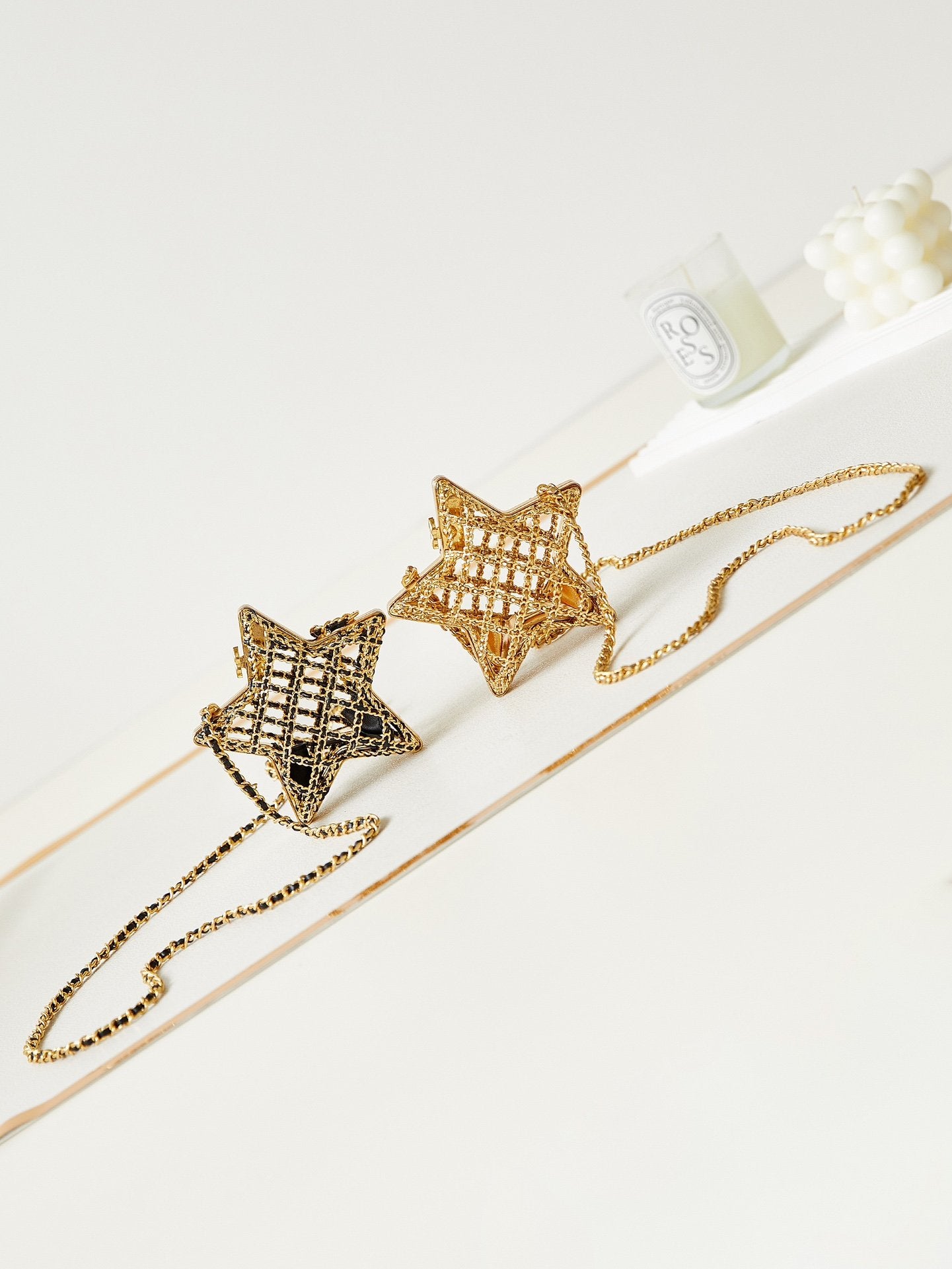 Star Rigid Evening Bag in Shiny Metal!