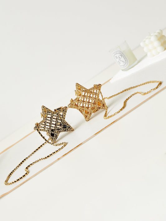 Star Rigid Evening Bag in Shiny Metal!