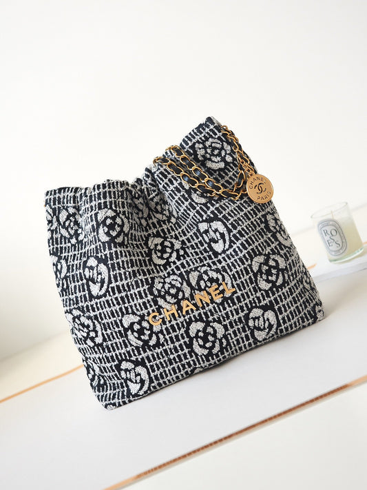 23K Camellia Hot 22 bag shopping bags for spring and summer💠