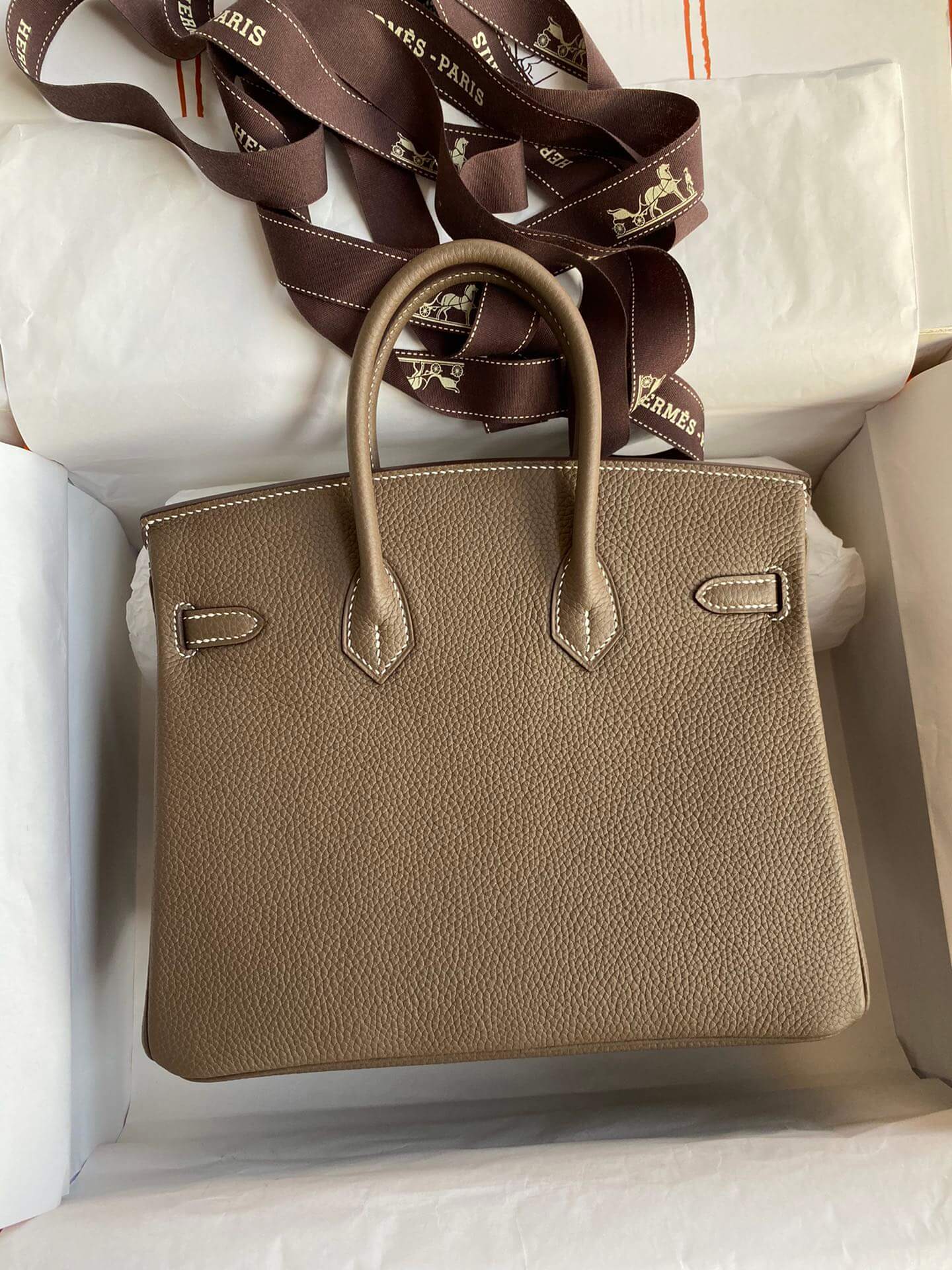 BK25cm,Elephant gray gold buckle