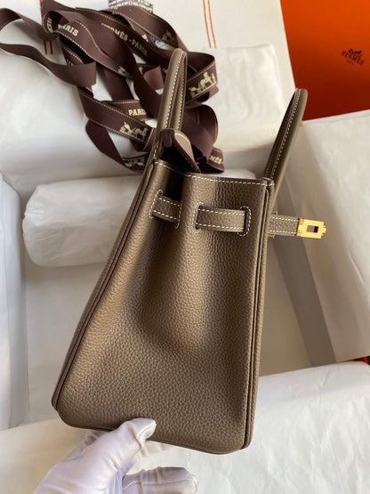 BK25cm,Elephant gray gold buckle