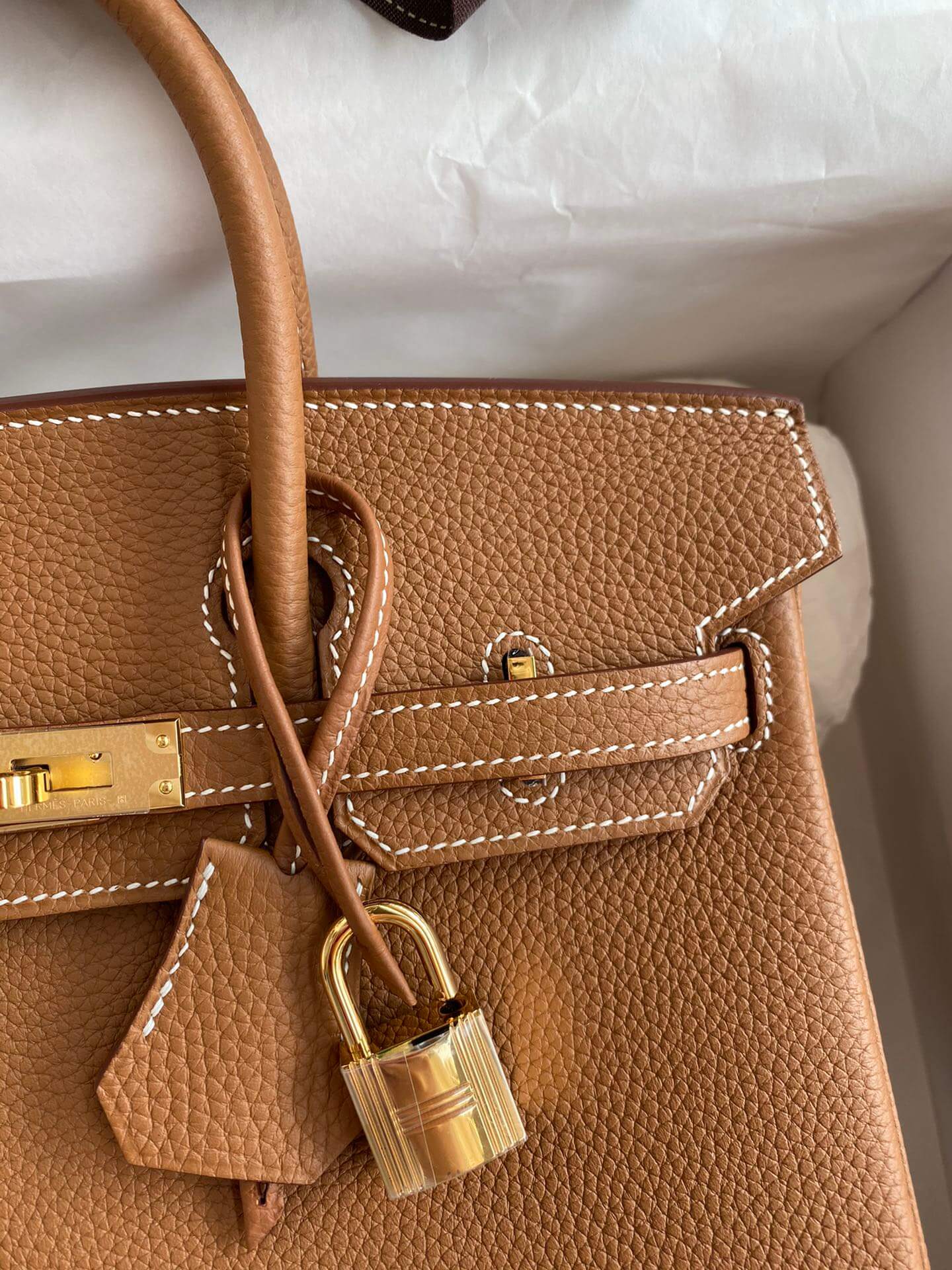 BK25cm,golden brown gold buckle