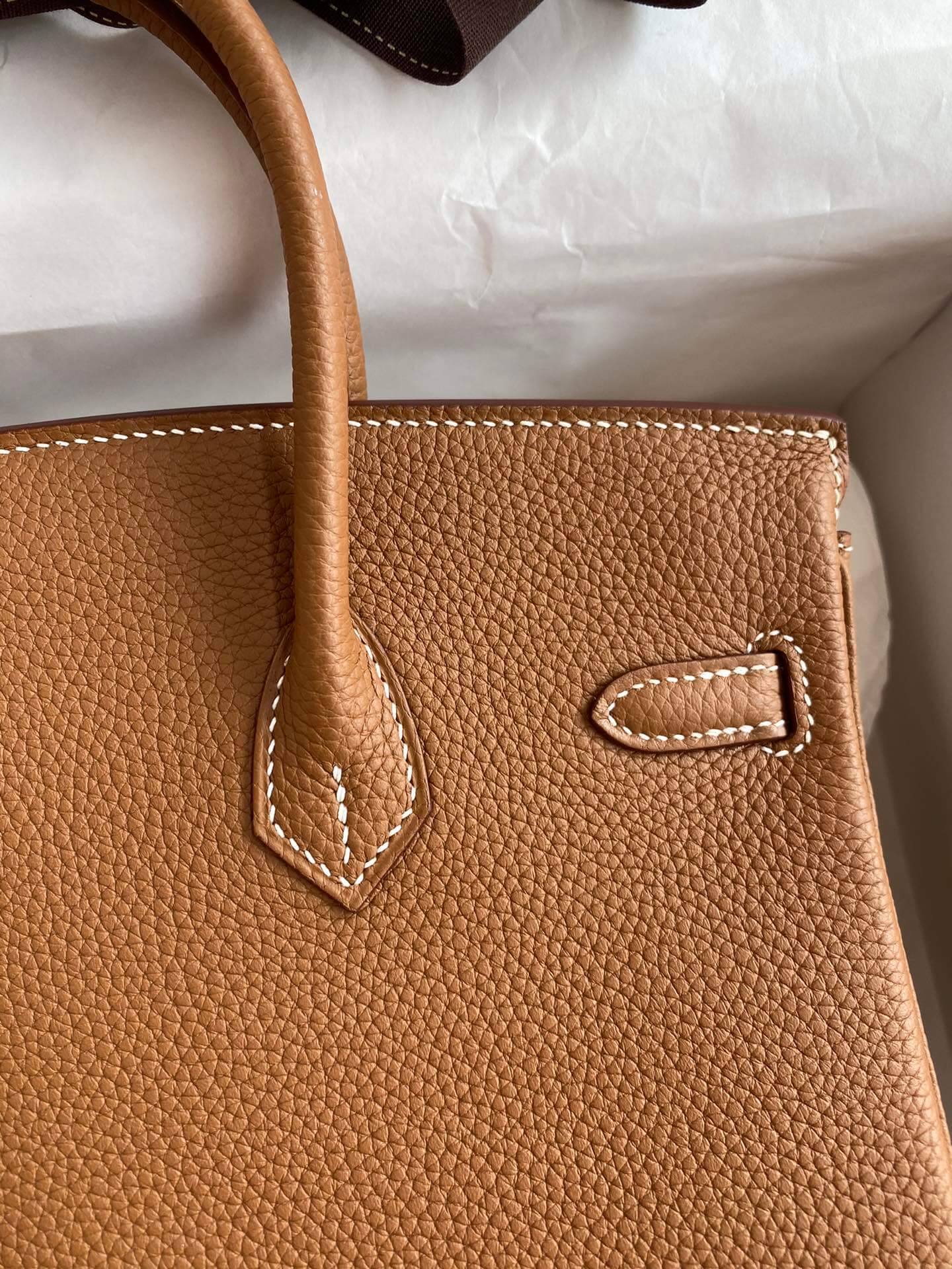 BK25cm,golden brown gold buckle