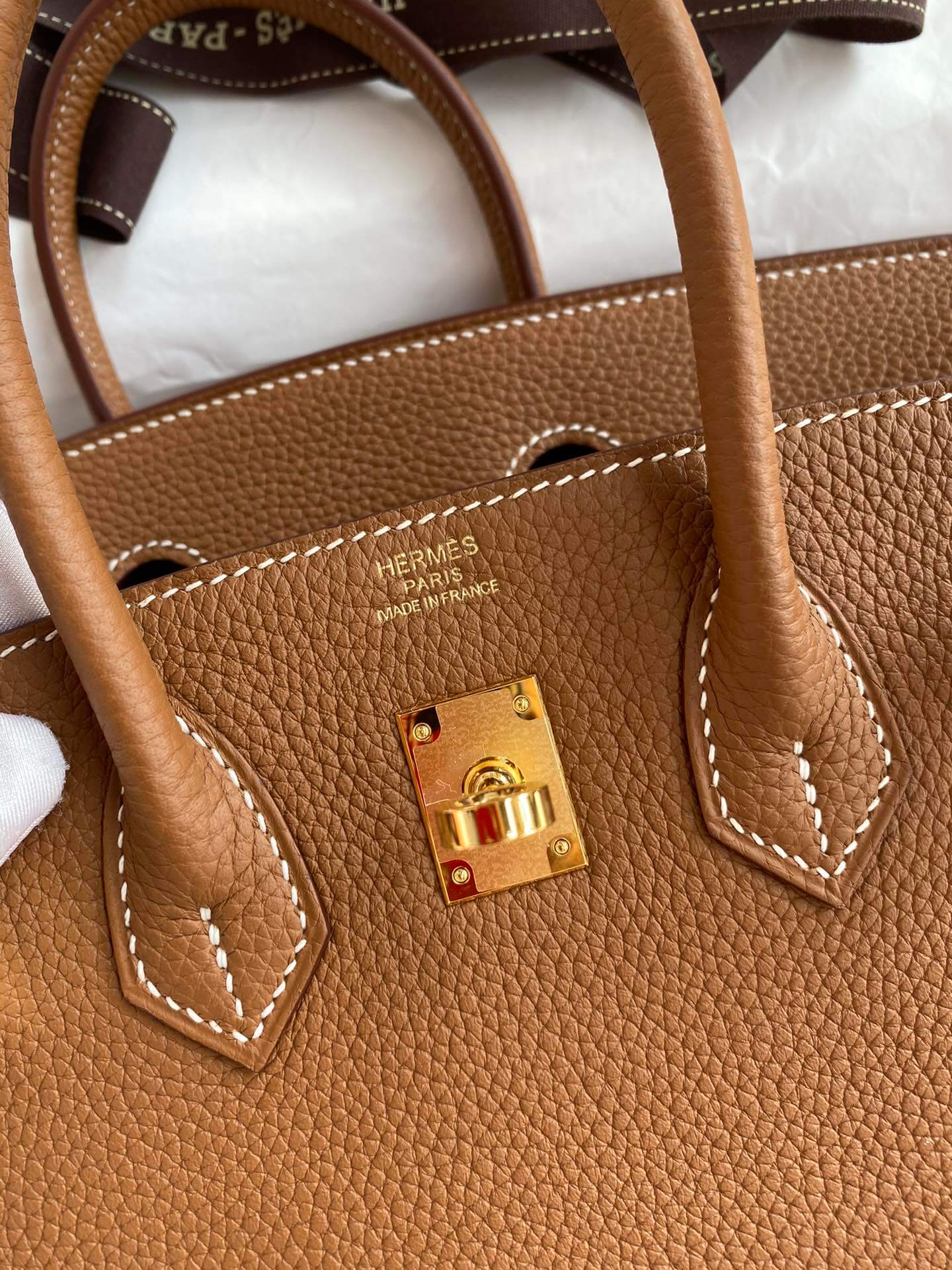 BK25cm,golden brown gold buckle