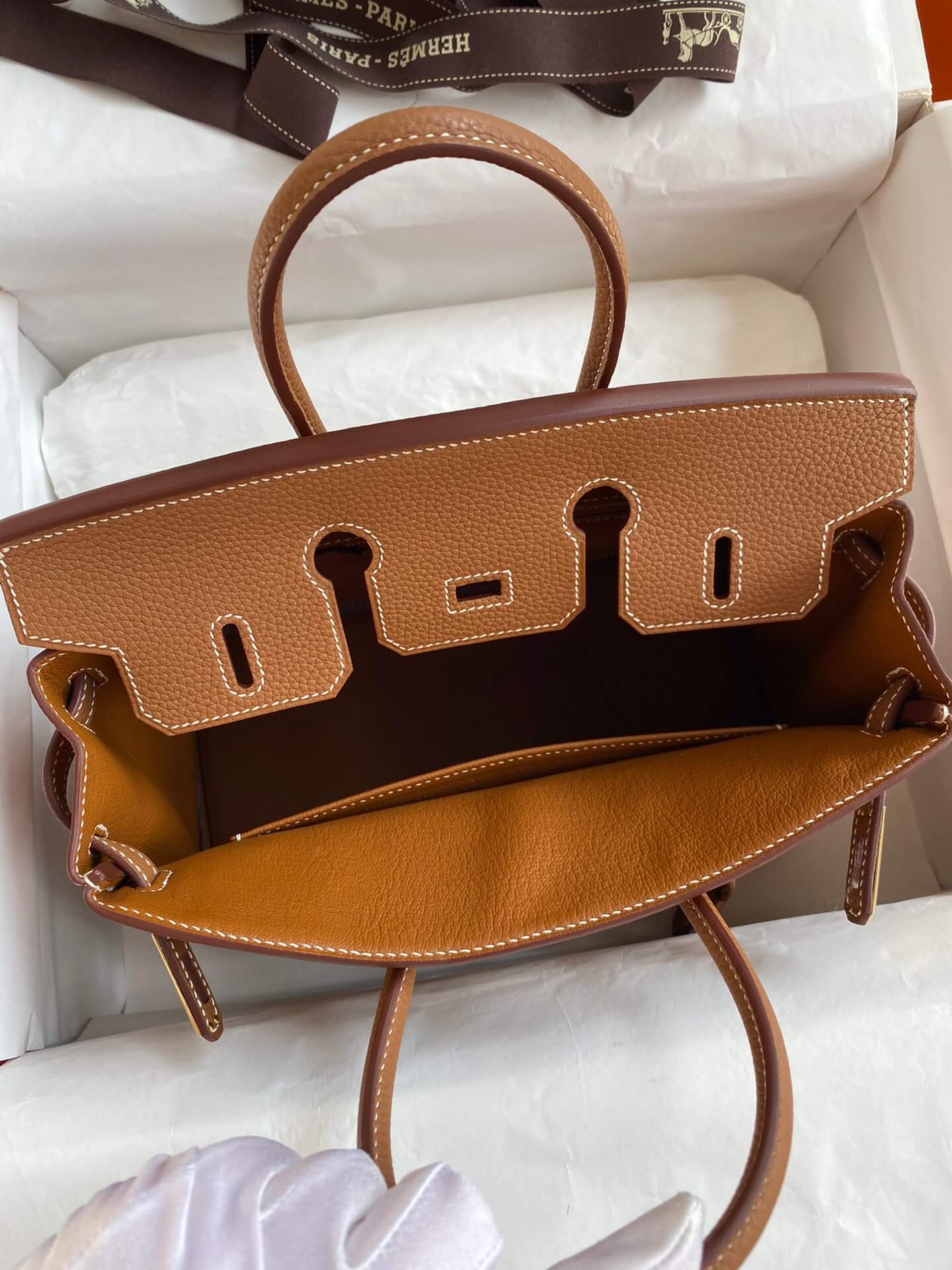BK25cm,golden brown gold buckle