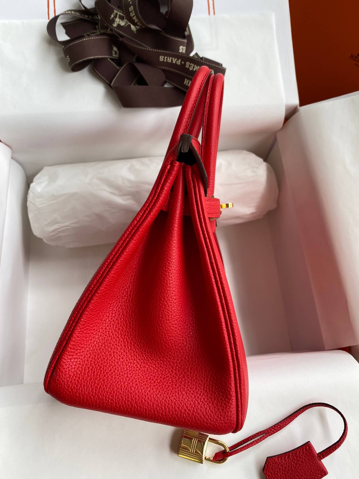BK25cm,red gold buckle