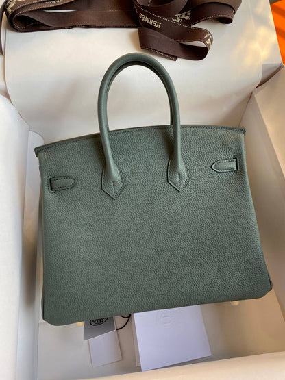 BK25cm,Almond Green Gold Buckle