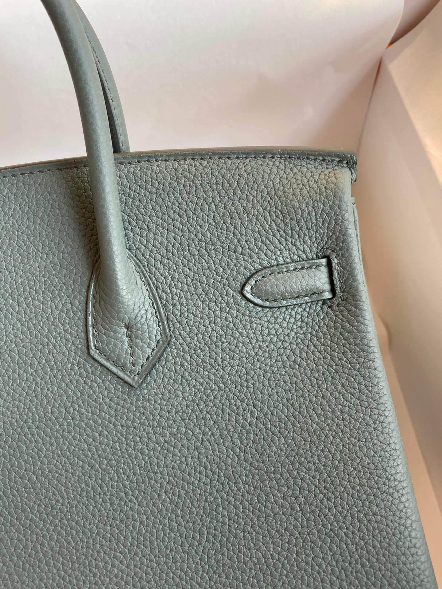 BK25cm,Almond Green Gold Buckle