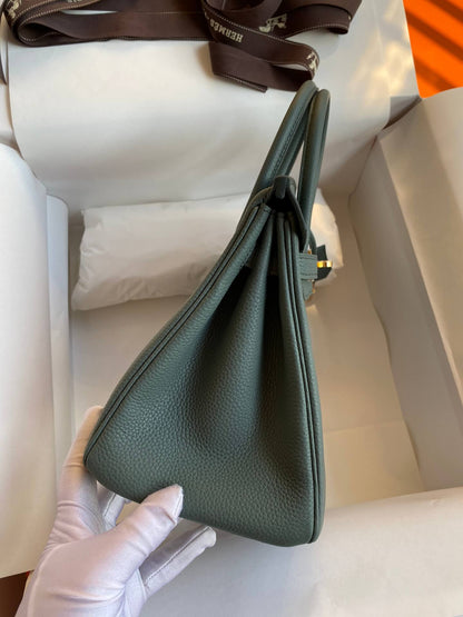 BK25cm,Almond Green Gold Buckle