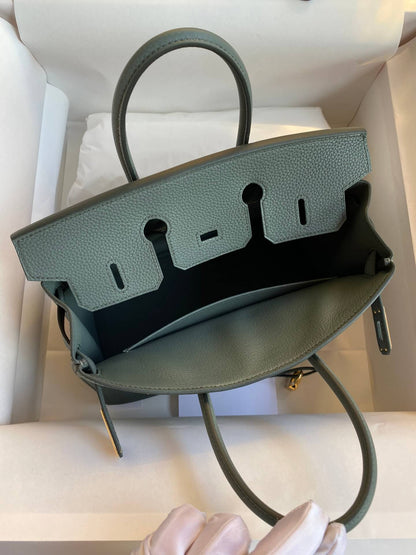 BK25cm,Almond Green Gold Buckle