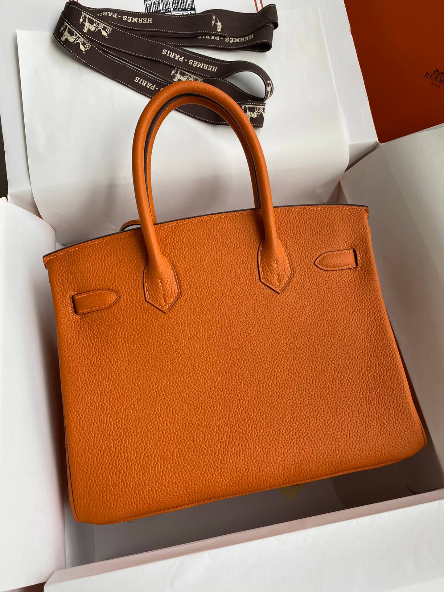 BK25cm,Classic Orange Gold Buckle
