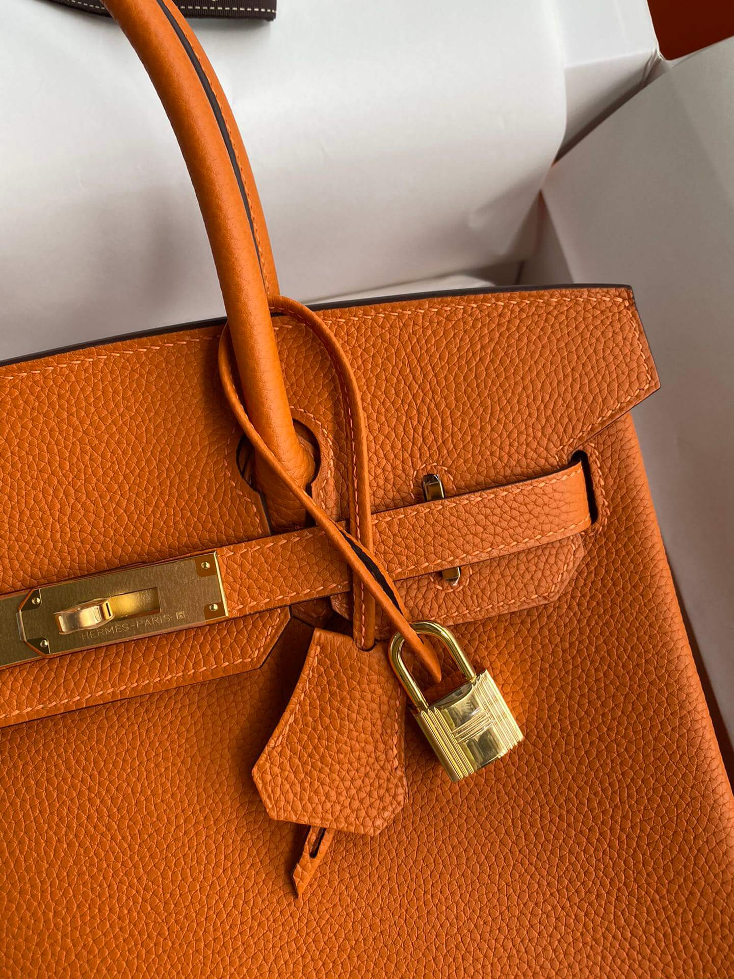BK25cm,Classic Orange Gold Buckle