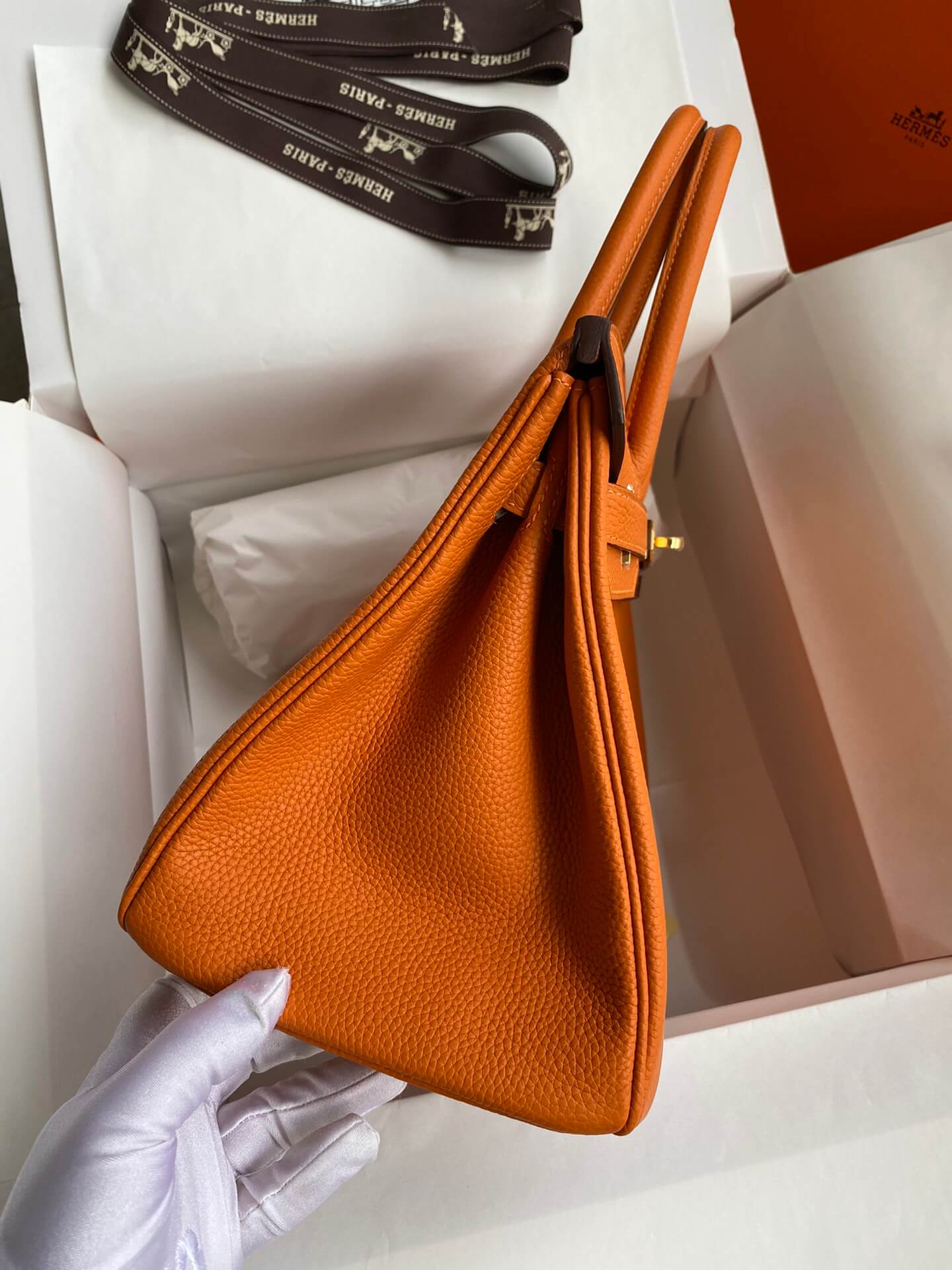 BK25cm,Classic Orange Gold Buckle