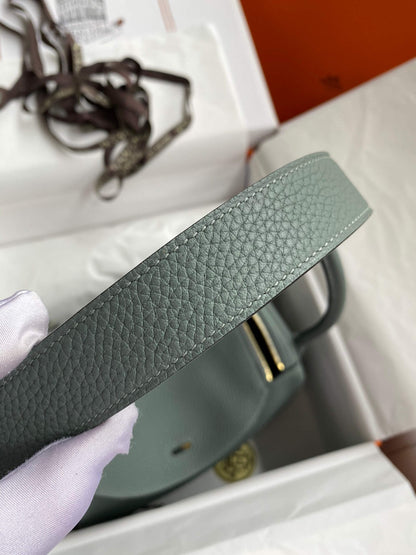 LD26cm,Almond Green Gold Buckle