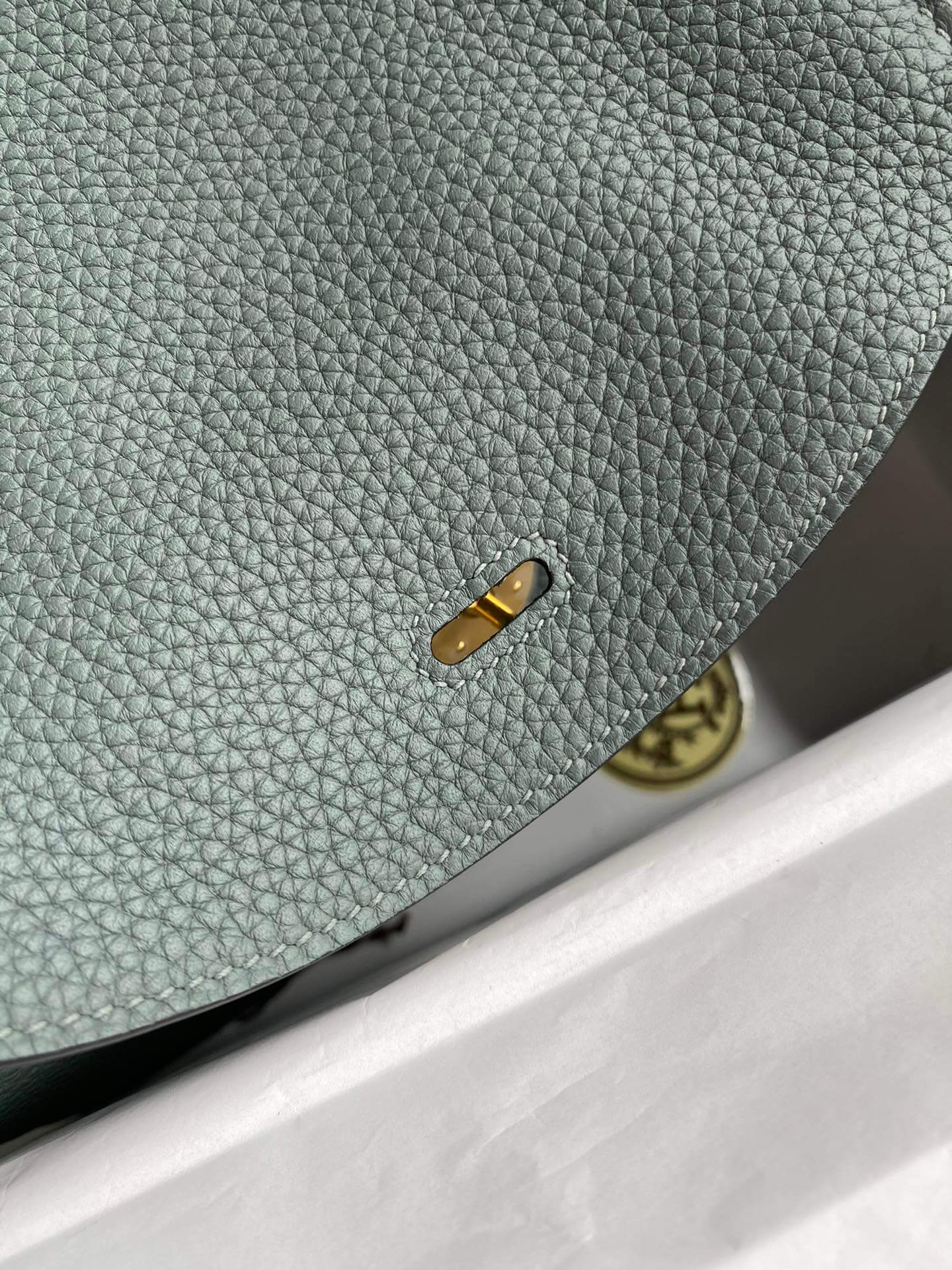 LD26cm,Almond Green Gold Buckle