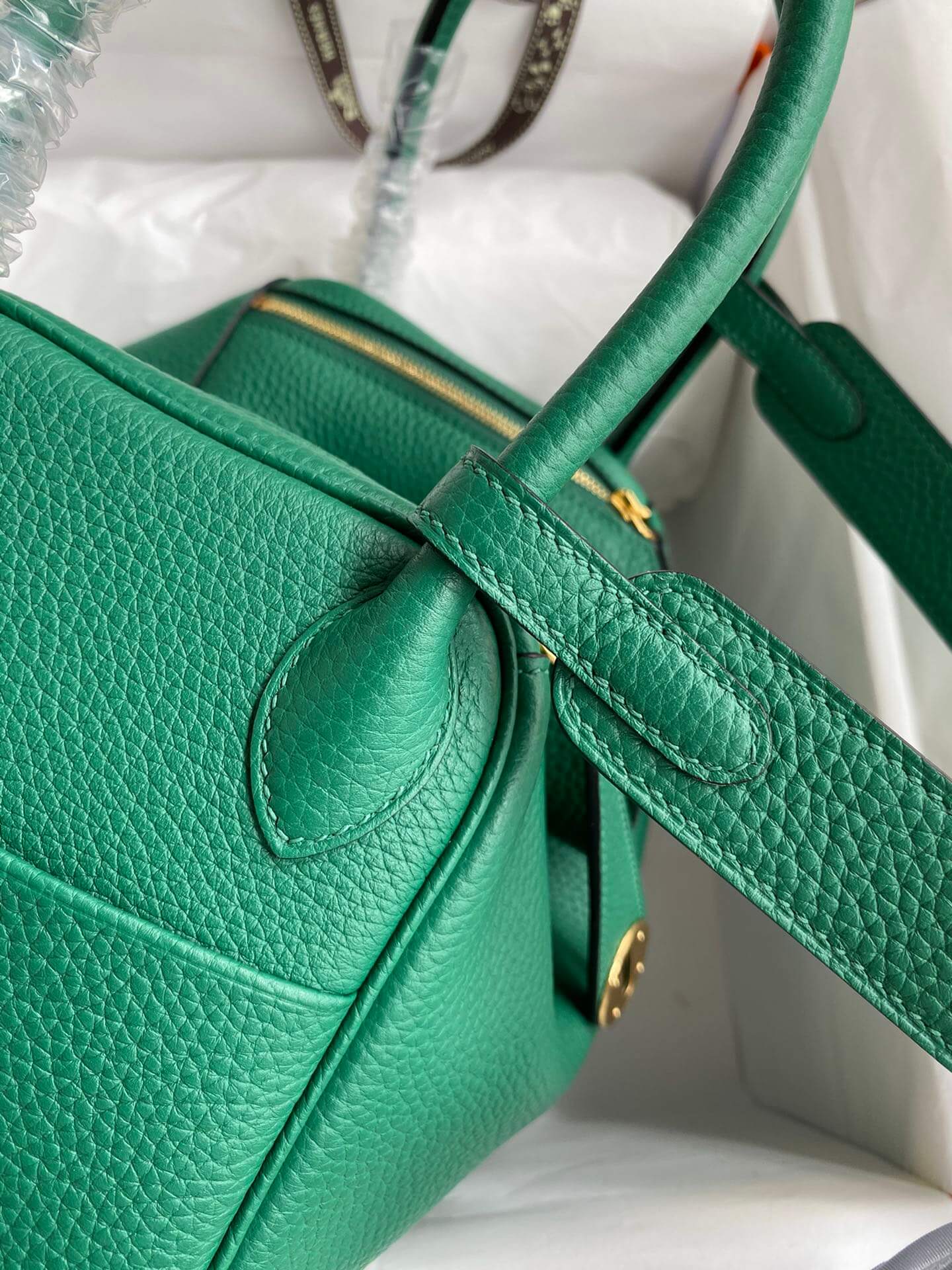 LD26cm,Peacock Green Gold Buckle