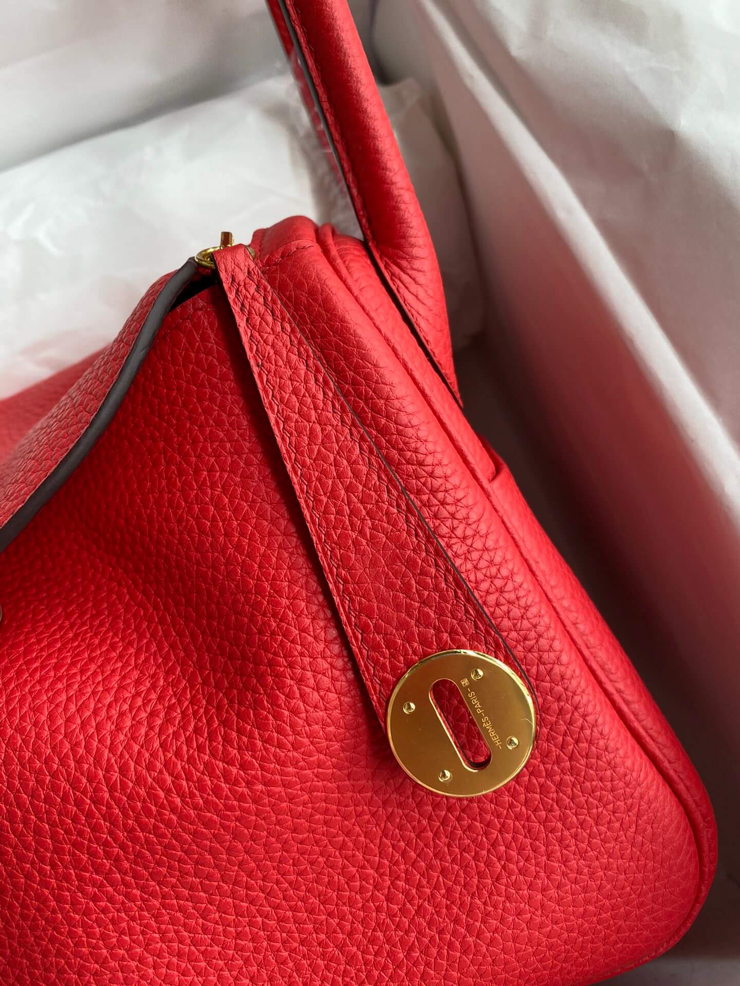 LD26cm,red gold buckle