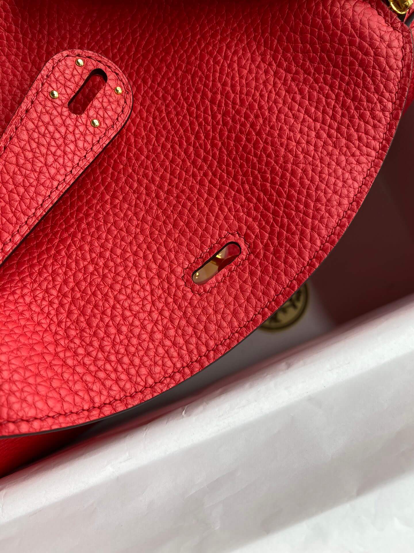 LD26cm,red gold buckle