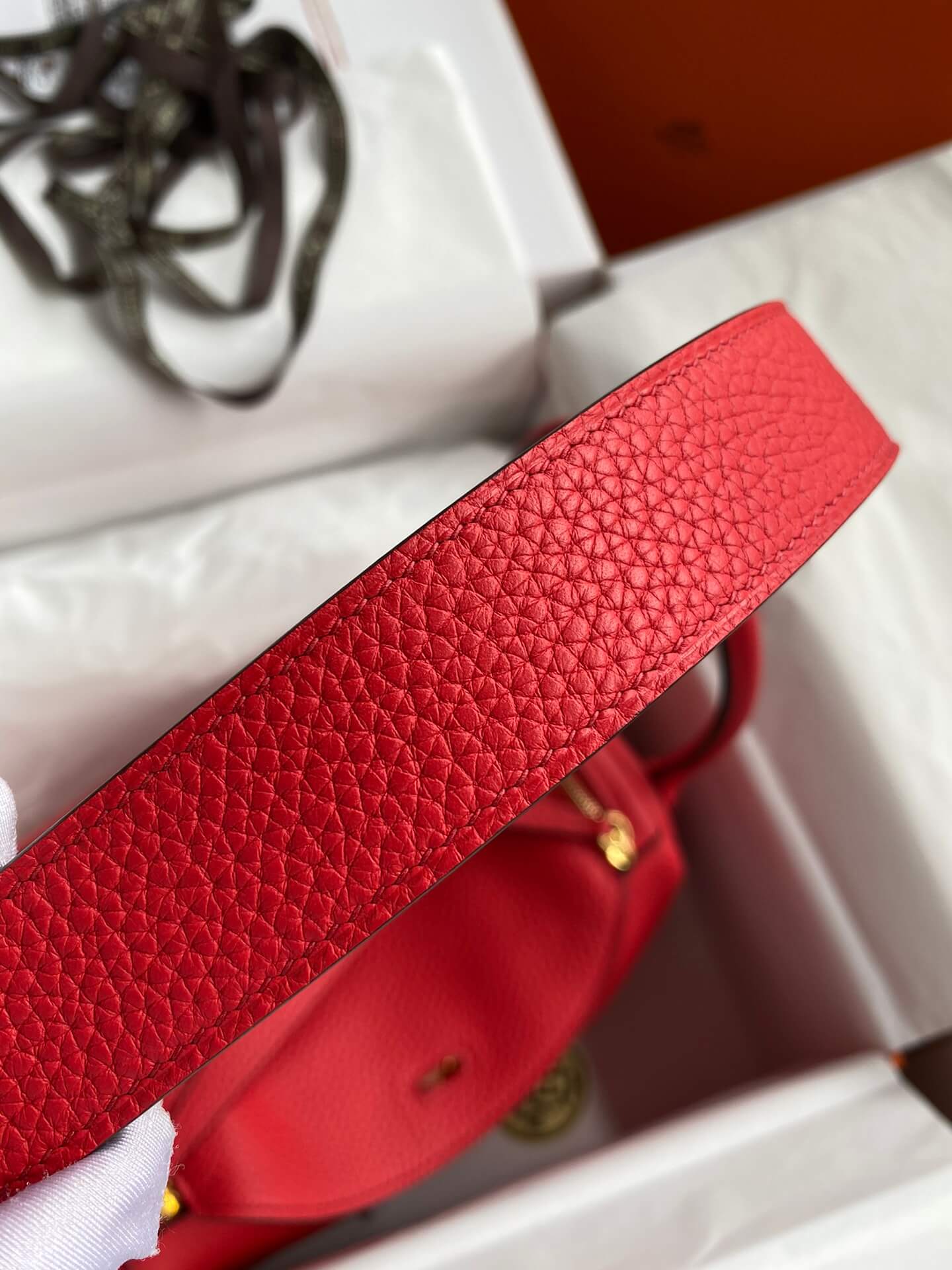 LD26cm,red gold buckle