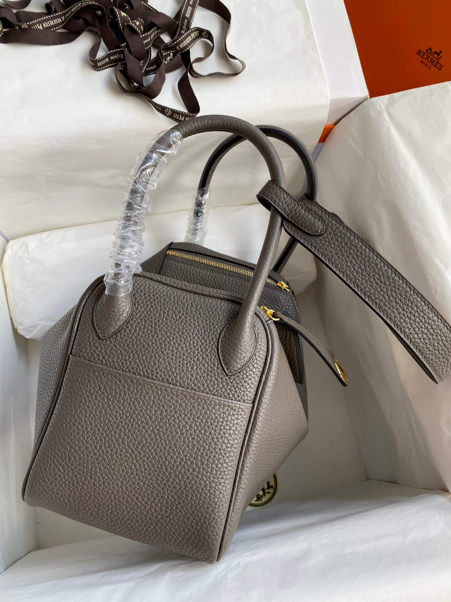 LD26cm,Pewter Gray Gold Buckle