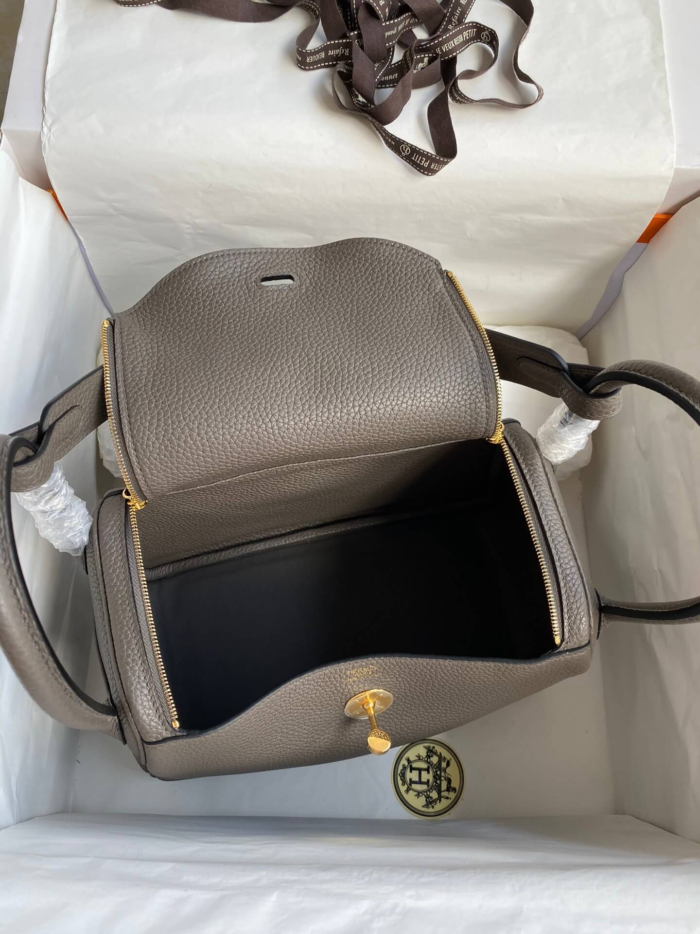 LD26cm,Pewter Gray Gold Buckle