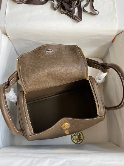 LD26cm,Elephant gray gold buckle