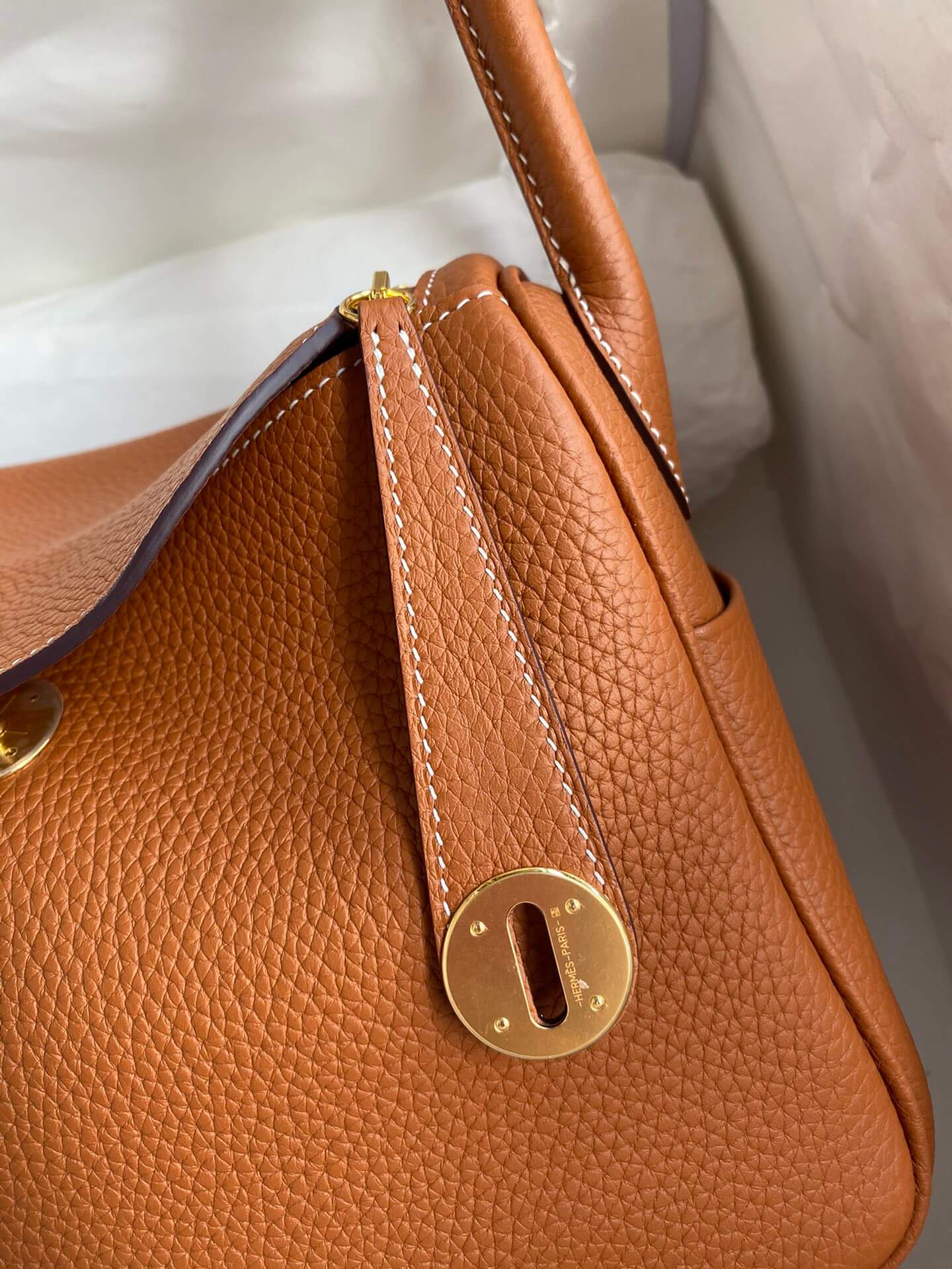 LD26cm,golden brown gold buckle