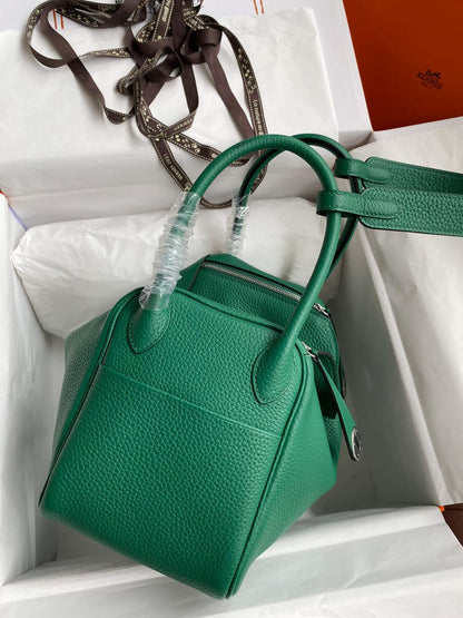 LD26cm,Peacock green silver buckle