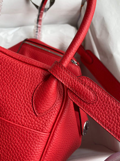 LD26cm, red silver buckle