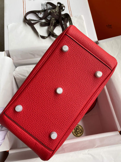 LD26cm, red silver buckle