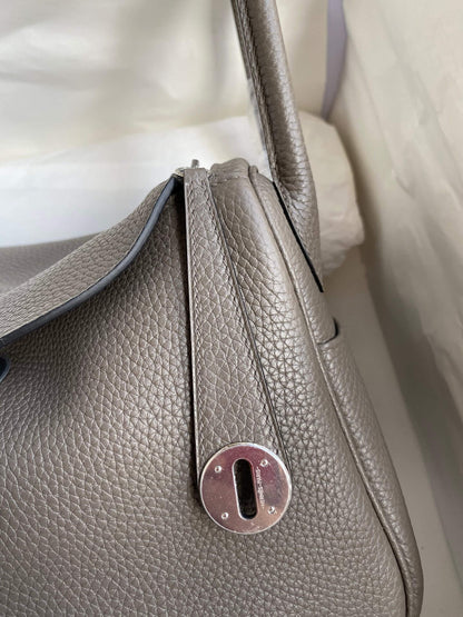 LD26cm, pewter gray silver buckle